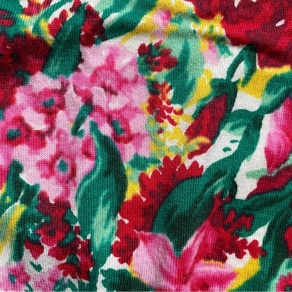 Talbots Floral Cardigan Sweater Women’s Medium - Picture 3 of 6